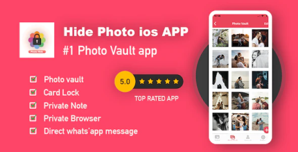 Hide photo gallery vault ios swift app source code codermarket.png