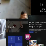 Hijason cv self branding elementor template kit codermarket.png