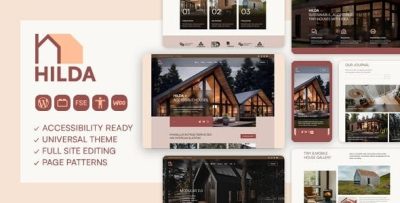 Hilda accessible full site editing wordpress block theme codermarket.jpeg