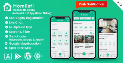 Homlisti real estate listing android ios app codermarket.png