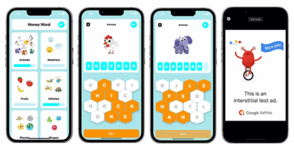Honey word puzzle game swiftui full ios game for kids codermarket.png