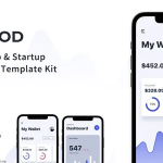 Hood mobile app startup elementor template kit codermarket.png