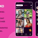 Hooko live streaming one to one video call chat feed codermarket.png
