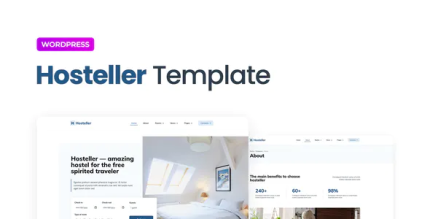 Hosteller hostel booking elementor template kit codermarket.png