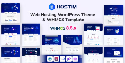 Hostim web hosting wordpress theme with whmcs codermarket.png