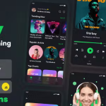 Hotify music streaming app react native cli ui kit codermarket.png