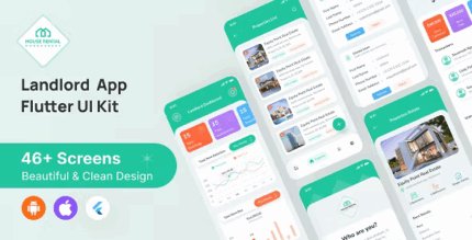 House rental management flutter app ui kit android ios codermarket.png