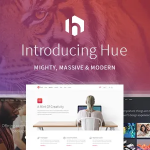 Hue startup landing page theme codermarket.png