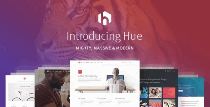 Hue startup landing page theme codermarket.png