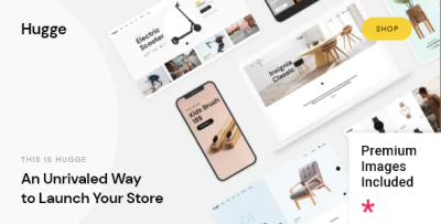Hugge elementor woocommerce theme codermarket.png