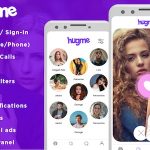 Hugme android native dating app with audio video calls and live streaming .jpg