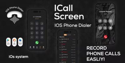 Icall os16 color phone flash iphone style call icallscreen dialer .jpg