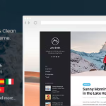 Iceberg simple minimal personal wordpress blog theme codermarket.png
