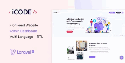 Icode multipurpose website cms creative agency management system .png