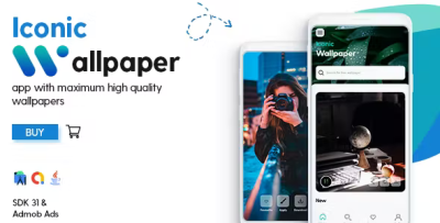Iconic wallpaper wallpaper android app with admob ads codermarket.png