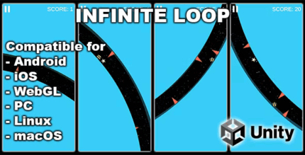Infinite loop unity hyper casual game with admob for android and ios .png