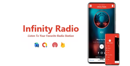 Infinity radio single station radio app admob onesignal firebase .png