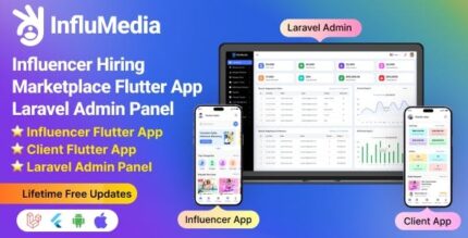 Influencer hiring marketplace flutter app laravel admin panel codermarket.jpg