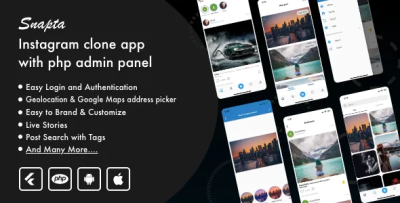 Instagram clone app flutter android and ios with admin panel codermarket.png