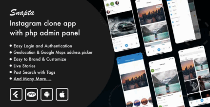 Instagram clone app flutter android and ios with admin panel codermarket.png