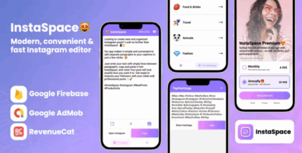 Instaspace android app source code codermarket.png