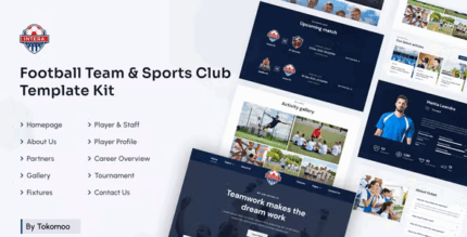 Intera football team sports club elementor template kit codermarket.png