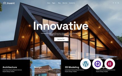 Invent interior design and furniture wordpress cms elementor template.jpg