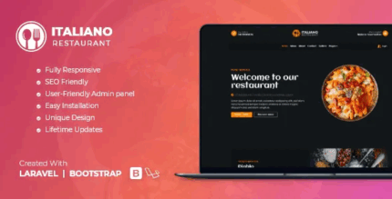 Italiano restaurant laravel website admin panel codermarket.png