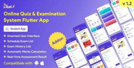 Itest online quiz examination system flutter mobile app codermarket.jpeg