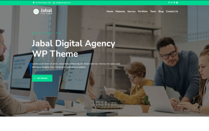 Jabal digital agency one page wordpress theme.png