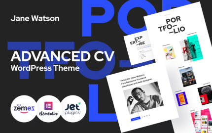 Jane watson advanced and reliable cv wordpress theme.png