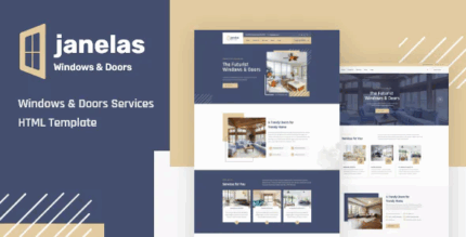 Janelas windows doors services elementor template kit codermarket.png