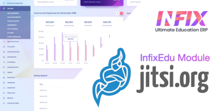 Jitsi meet module infixedu school management system software codermarket.png