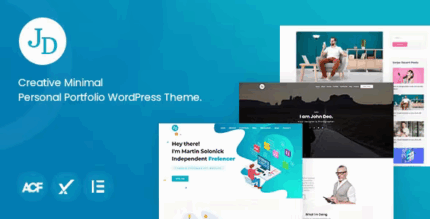 John minimal personal portfolio wordpress theme codermarket.png