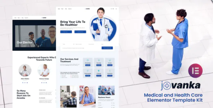 Jovanka medical and health care elementor template kit codermarket.png
