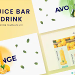 Juice bar drink elementor template kit codermarket.png