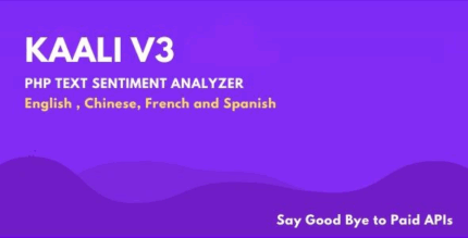 Kaali v3 php text sentiment analysis utility codermarket.png