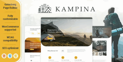 Kampina camping woocommerce wordpress theme codermarket.png