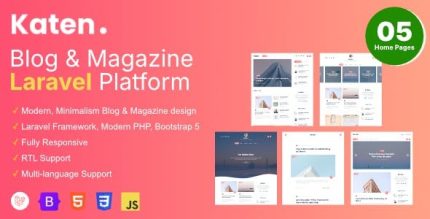 Katen blog magazine laravel script codermarket.jpeg