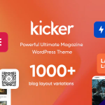 Kicker blog magazine theme codermarket.png