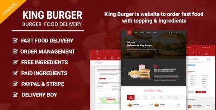 King burger restaurant food ordering website with ingredients in laravel .jpg
