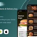 King burger restaurant with ingredients delivery boy full flutter.png