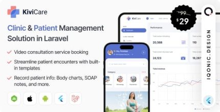 Kivicare tm clinic management system laravel flutter codermarket.jpeg