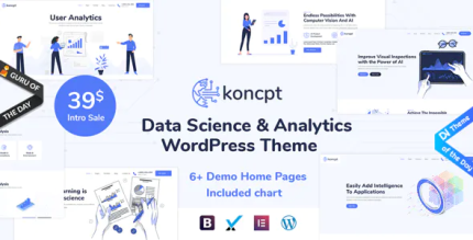 Koncpt data science analytics wordpress theme codermarket.png