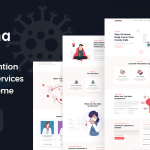 Korona medical prevention sanitizing services wordpress theme codermarket.png