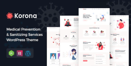 Korona medical prevention sanitizing services wordpress theme codermarket.png