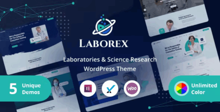 Laborex laboratory research wordpress theme codermarket.png