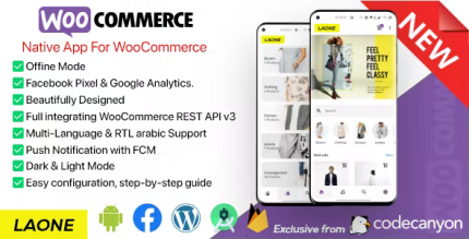 Laone ecommerce full woocommerce native mobile application for android .png