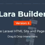 Larabuilder laravel drag drop saas html site builder codermarket.png