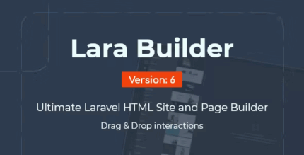 Larabuilder laravel drag drop saas html site builder codermarket.png